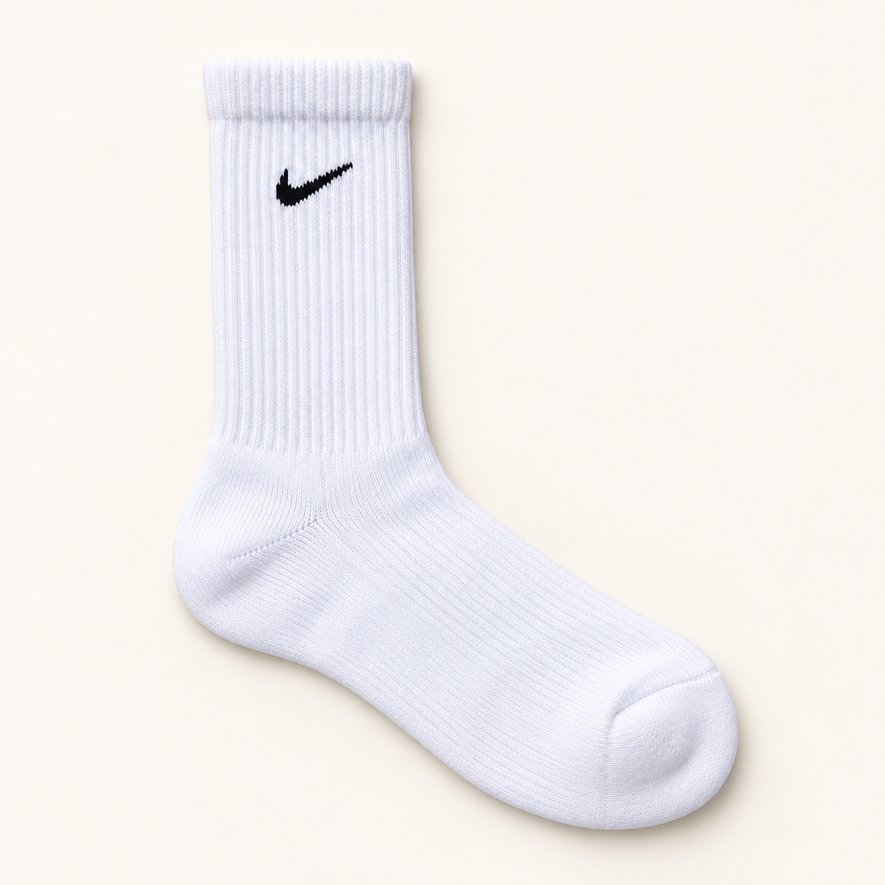 Swoosh blanc / noir — reconstitution fournisseur